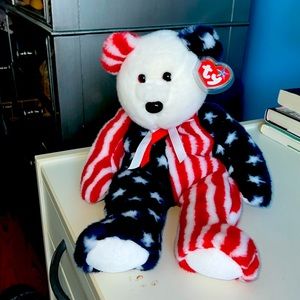 American TY BEANIE BUDDY BEAR